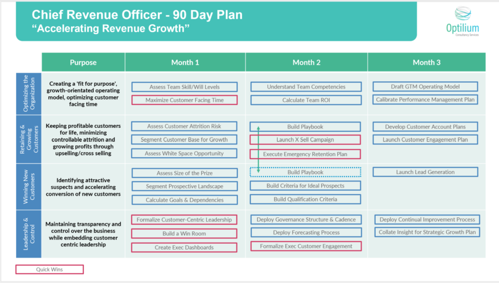 CRO 90 day Plan